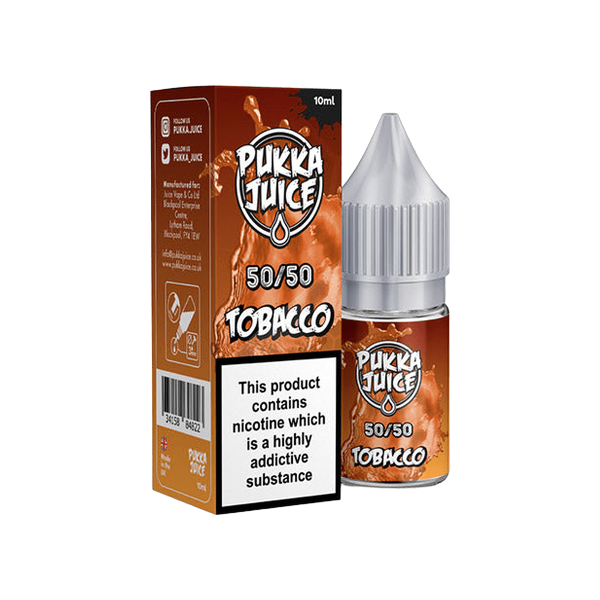 Tobacco 50 50 E-Liquid by Pukka Juice - E-Liquids