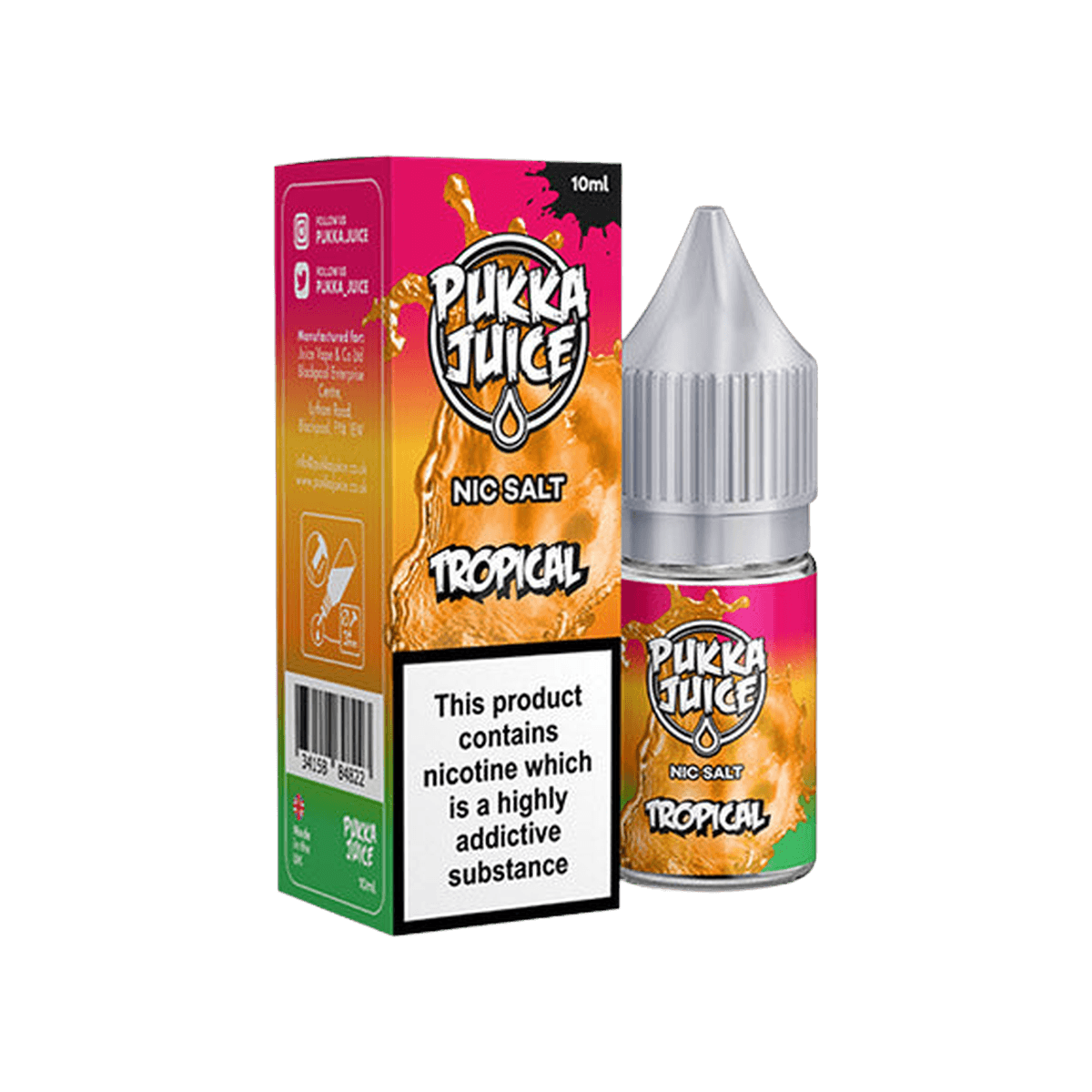 Tropical Nic Salt E-Liquid by Pukka Juice - E-Liquids