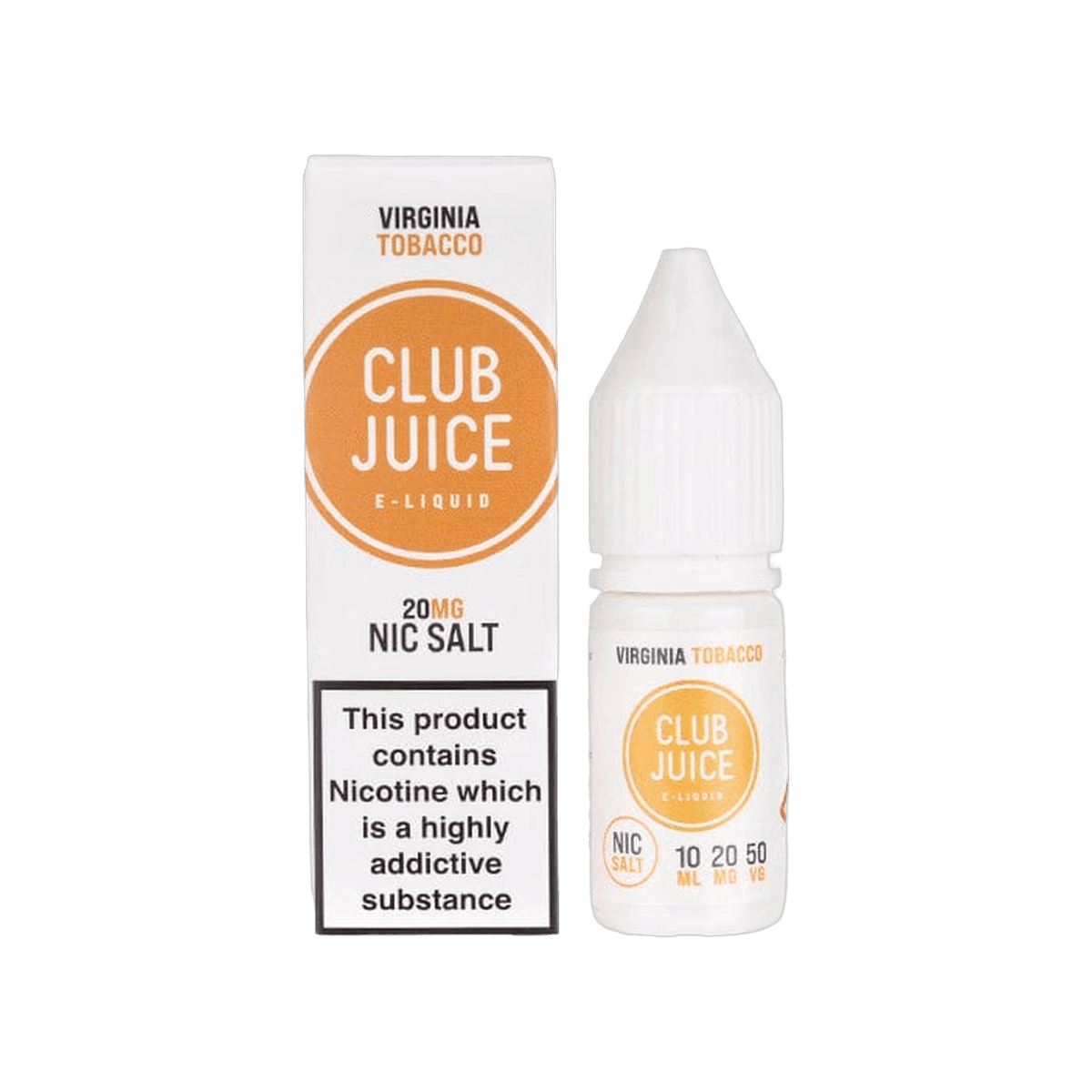 Virginia Tobacco Nic Salt E-Liquid by Club Juice - E-Liquids