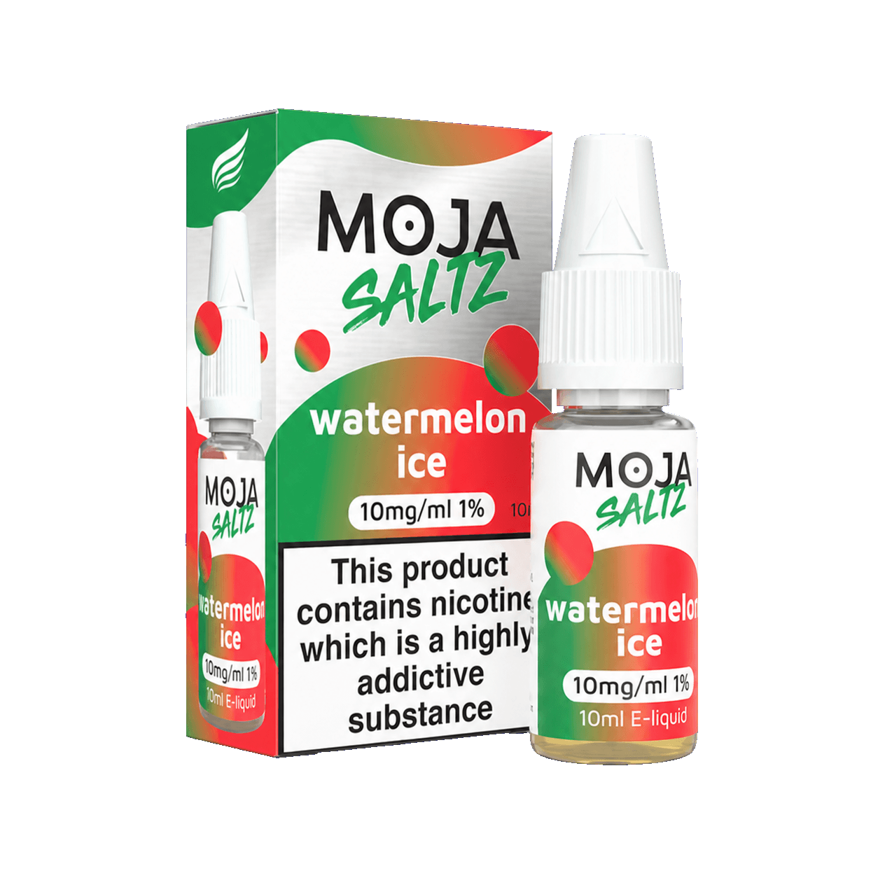 Watermelon Ice Nic Salt E-Liquid by Moja Saltz - 10mg E-Liquid
