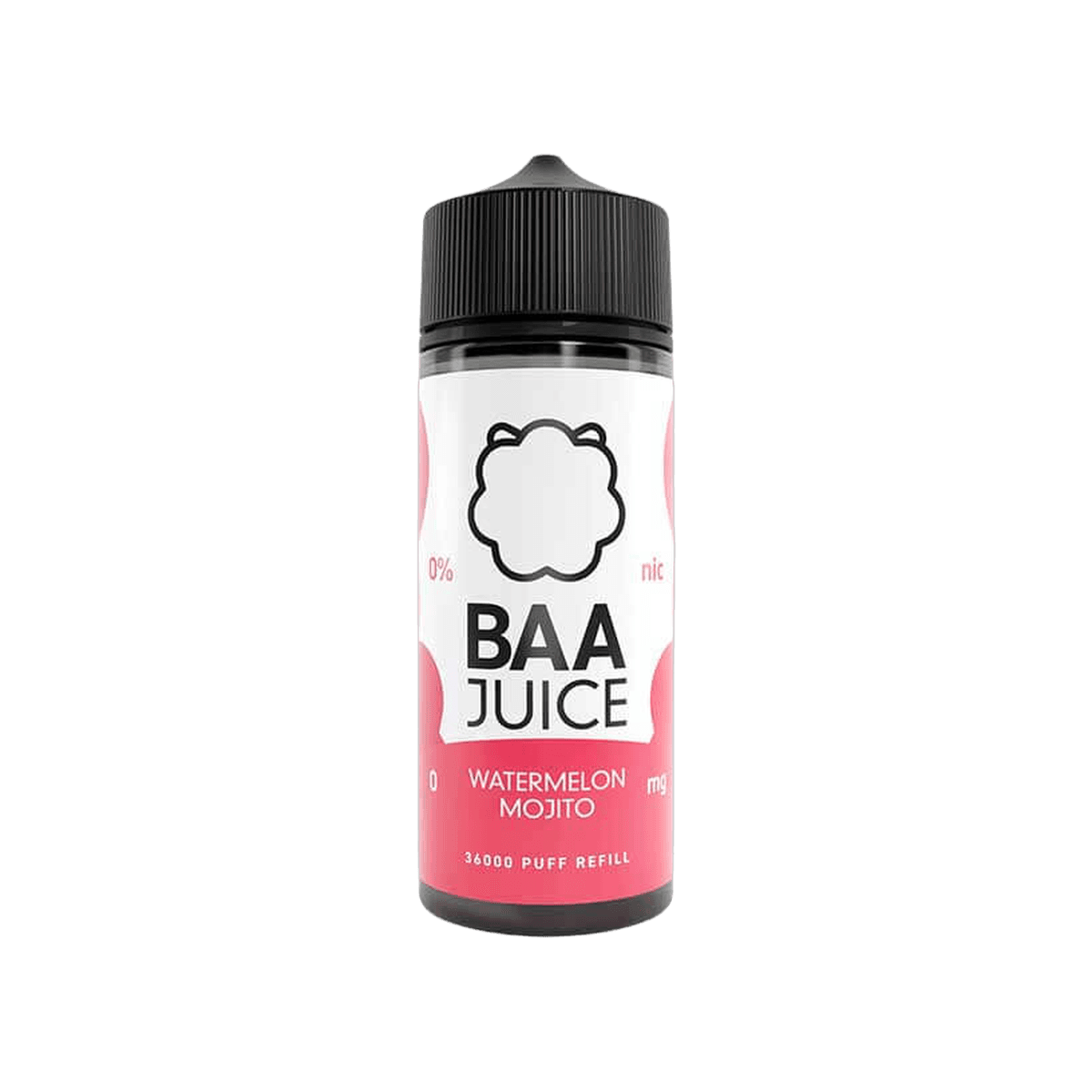 Watermelon Mojito 100ml Shortfill E-Liquid by Baa Juice