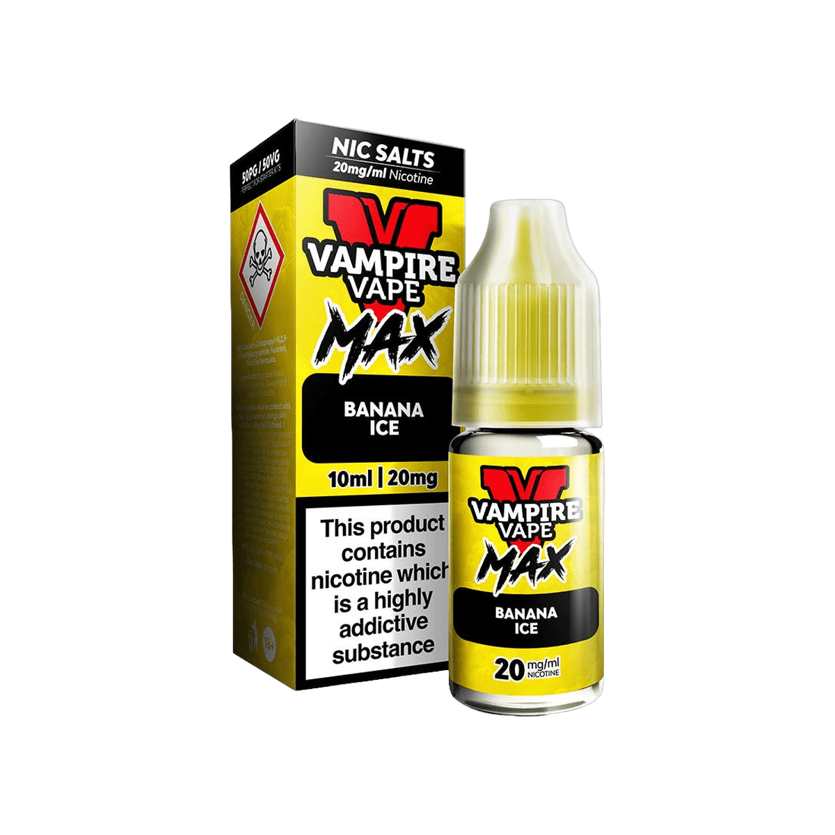 Banana Ice Nic Salt E-Liquid by Vampire Vape Max - E-Liquids