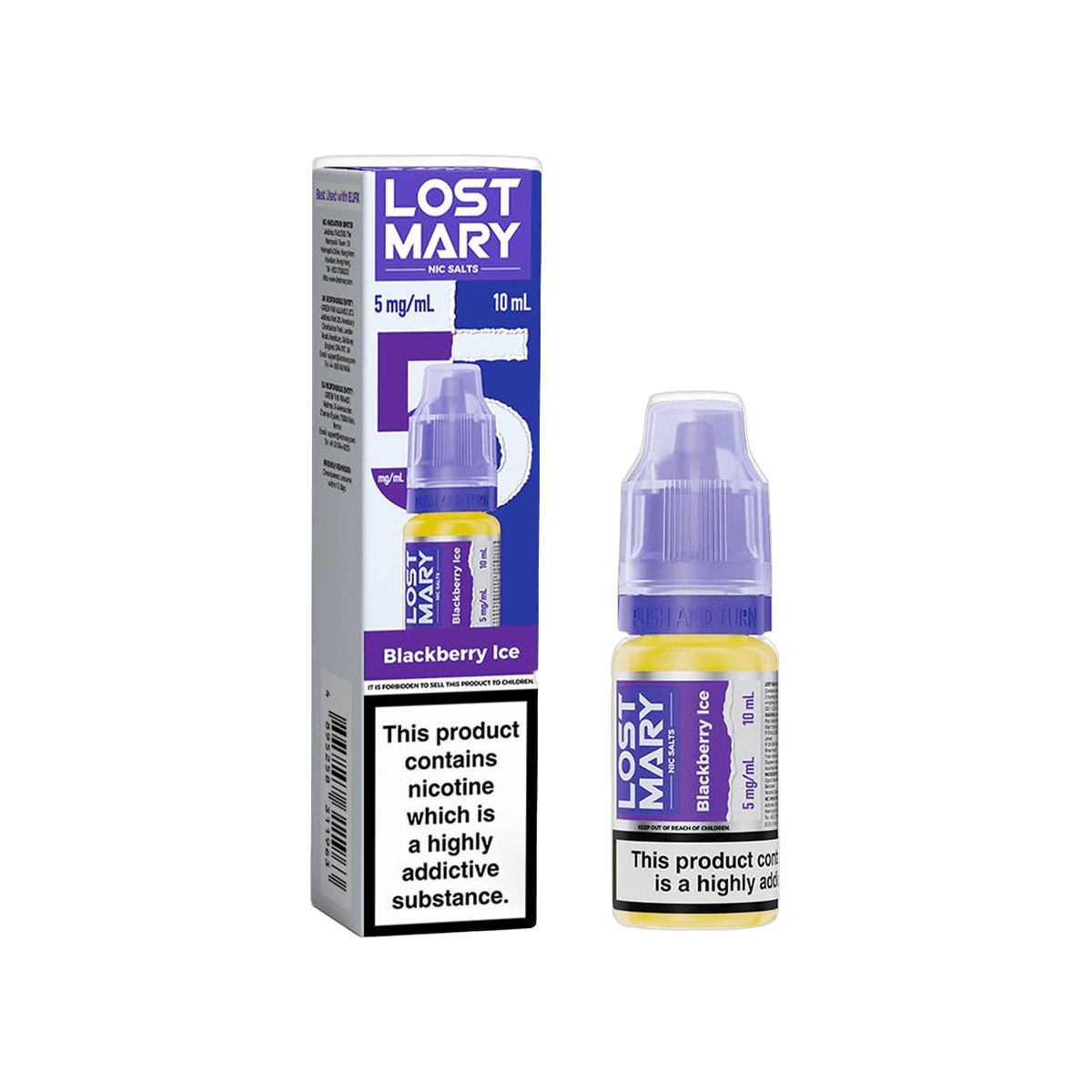 Blackberry Ice Nic Salt E-Liquid by Lost Mary