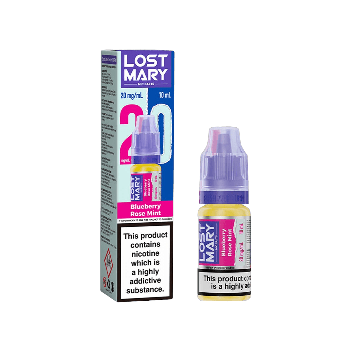 Blueberry Rose Mint Nic Salt E-Liquid by Lost Mary