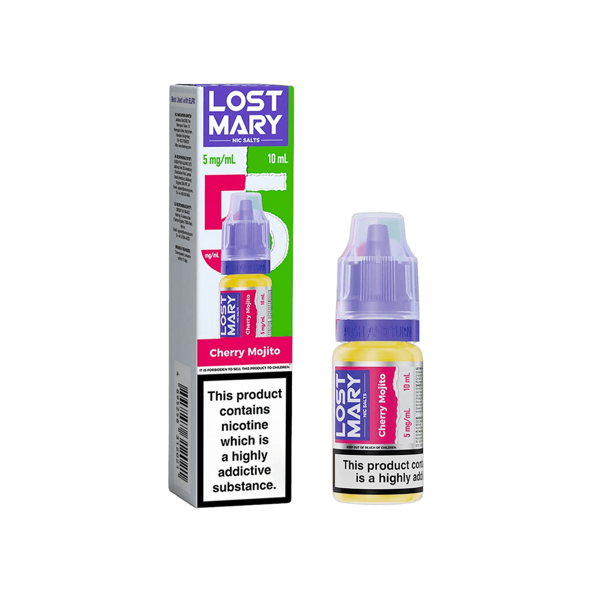 Cherry Mojito Nic Salt E-Liquid by Lost Mary - 10mg E-Liquid