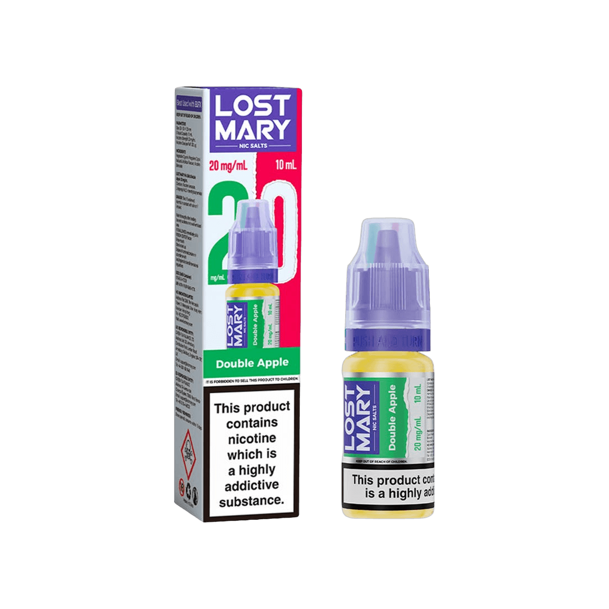 Double Apple Nic Salt E-Liquid by Lost Mary - 10mg E-Liquid