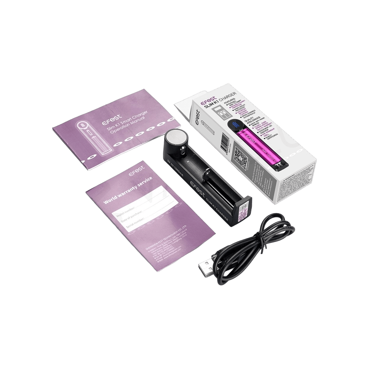 Efest K1 Single Battery Charger