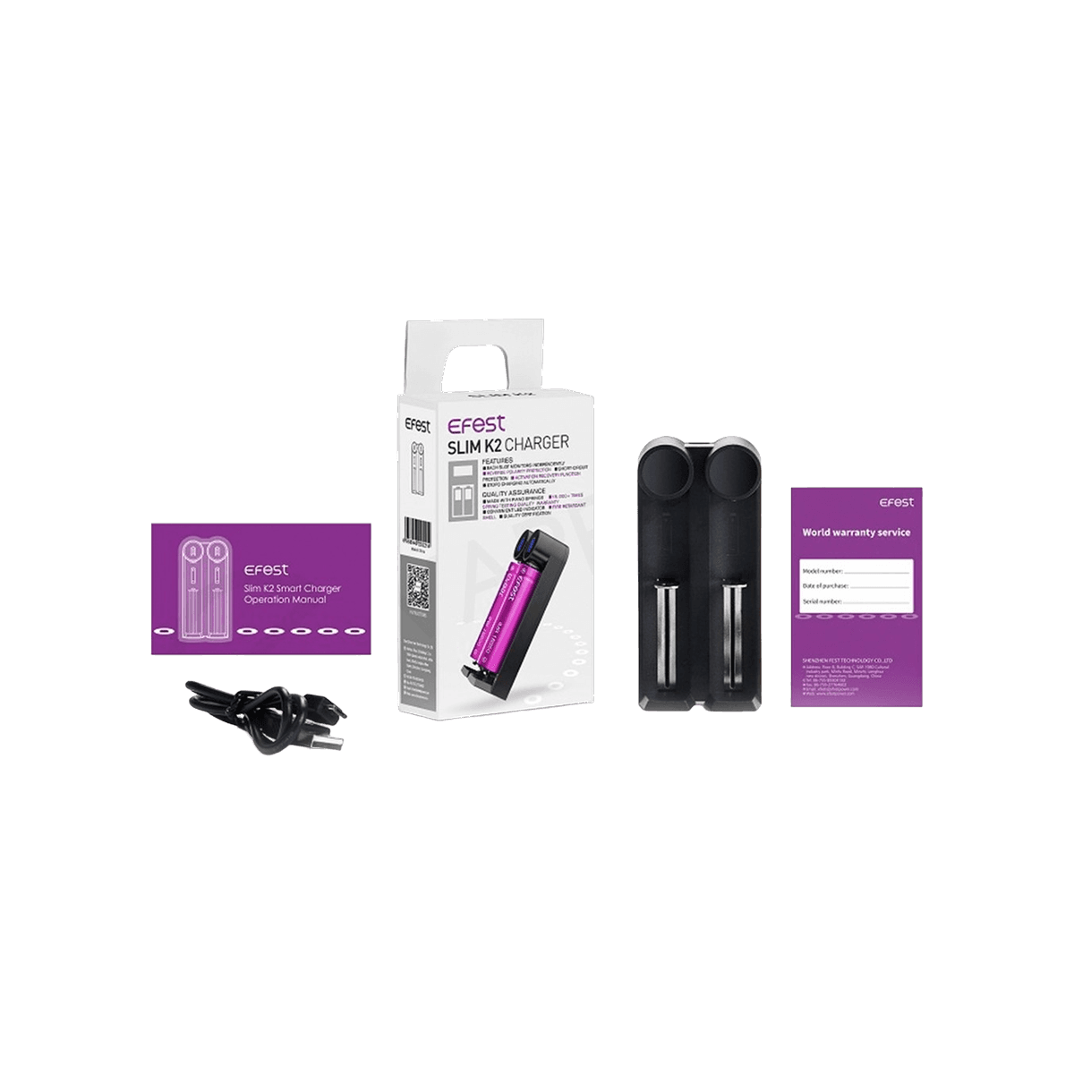 Efest K2 Dual Battery Charger - Accessories