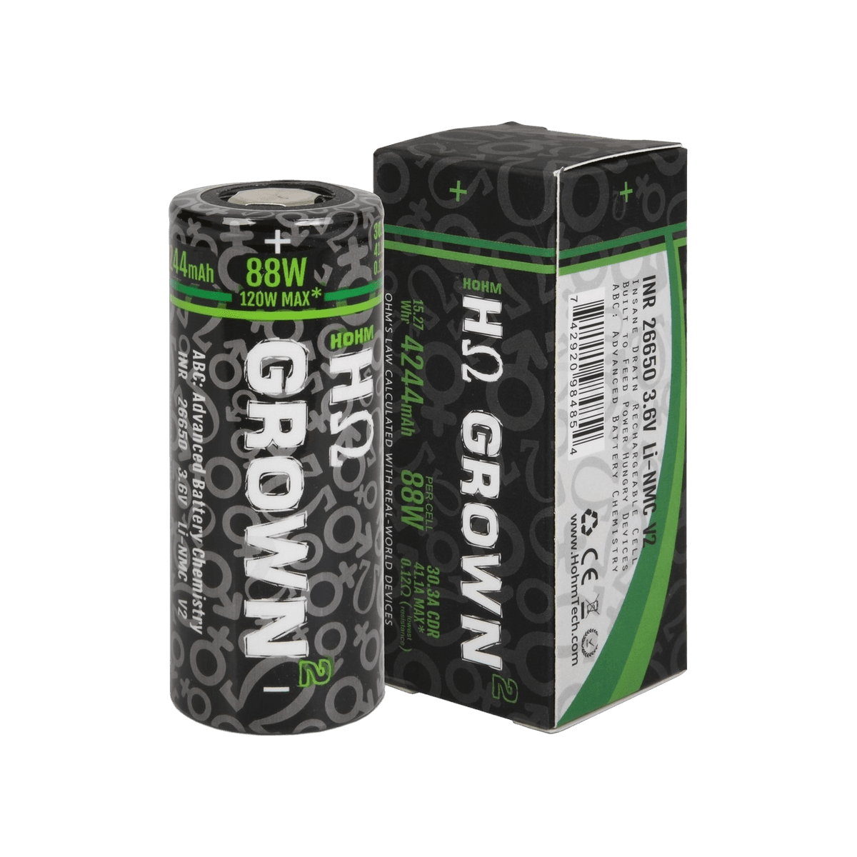 Hohm Grown 26650 Battery (4200mAh 30A)