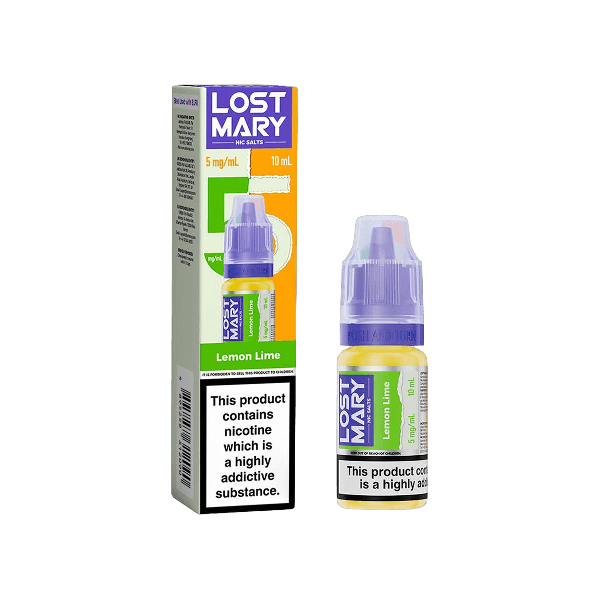 Lemon Lime Nic Salt E-Liquid by Lost Mary