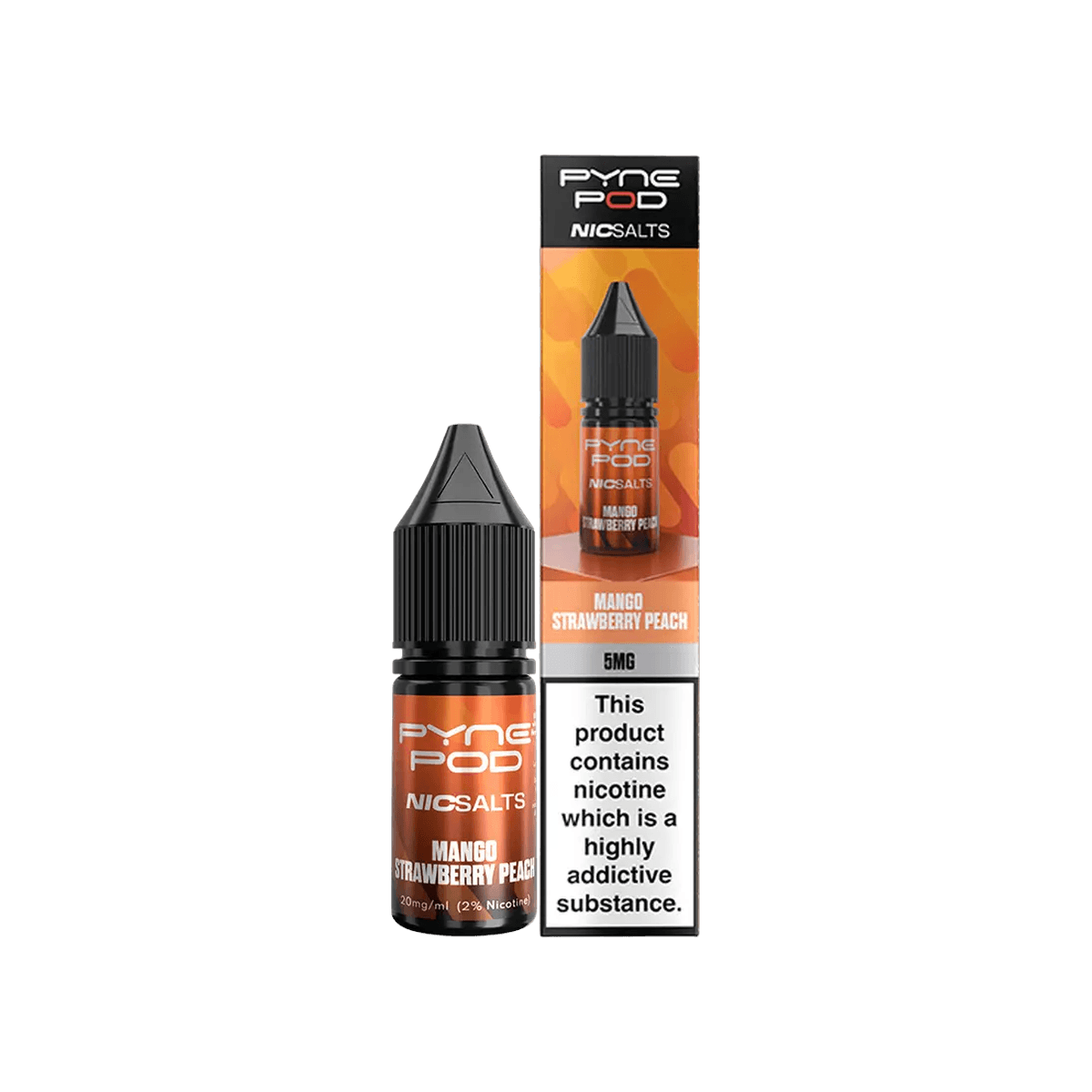 Mango Strawberry Peach Nic Salt E-Liquid by Pyne Pod - 10mg E-Liquid