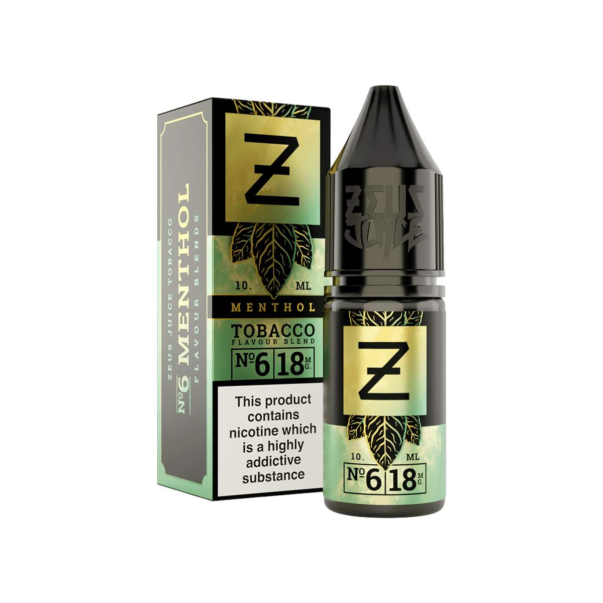 Menthol Tobacco E-Liquid by Zeus Juice Tobacco - 10ml E-Liquid