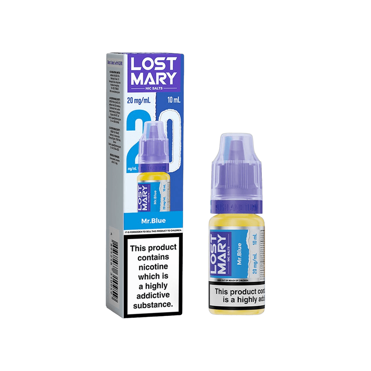 Mr Blue Nic Salt E-Liquid by Lost Mary - 10mg E-Liquid