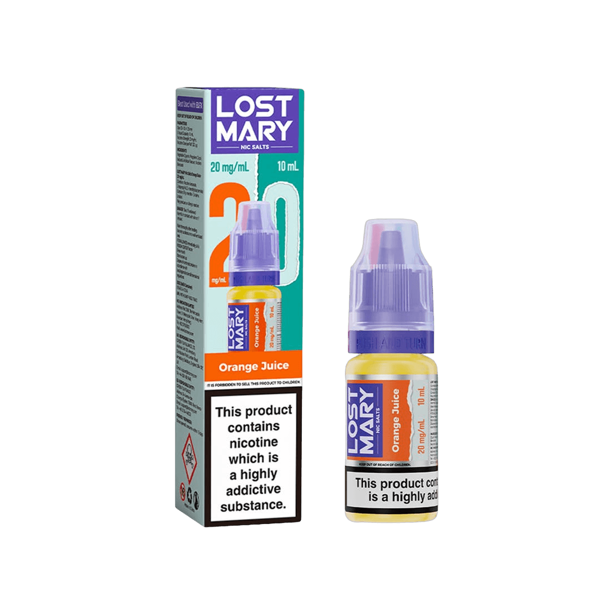 Orange Juice Nic Salt E-Liquid by Lost Mary