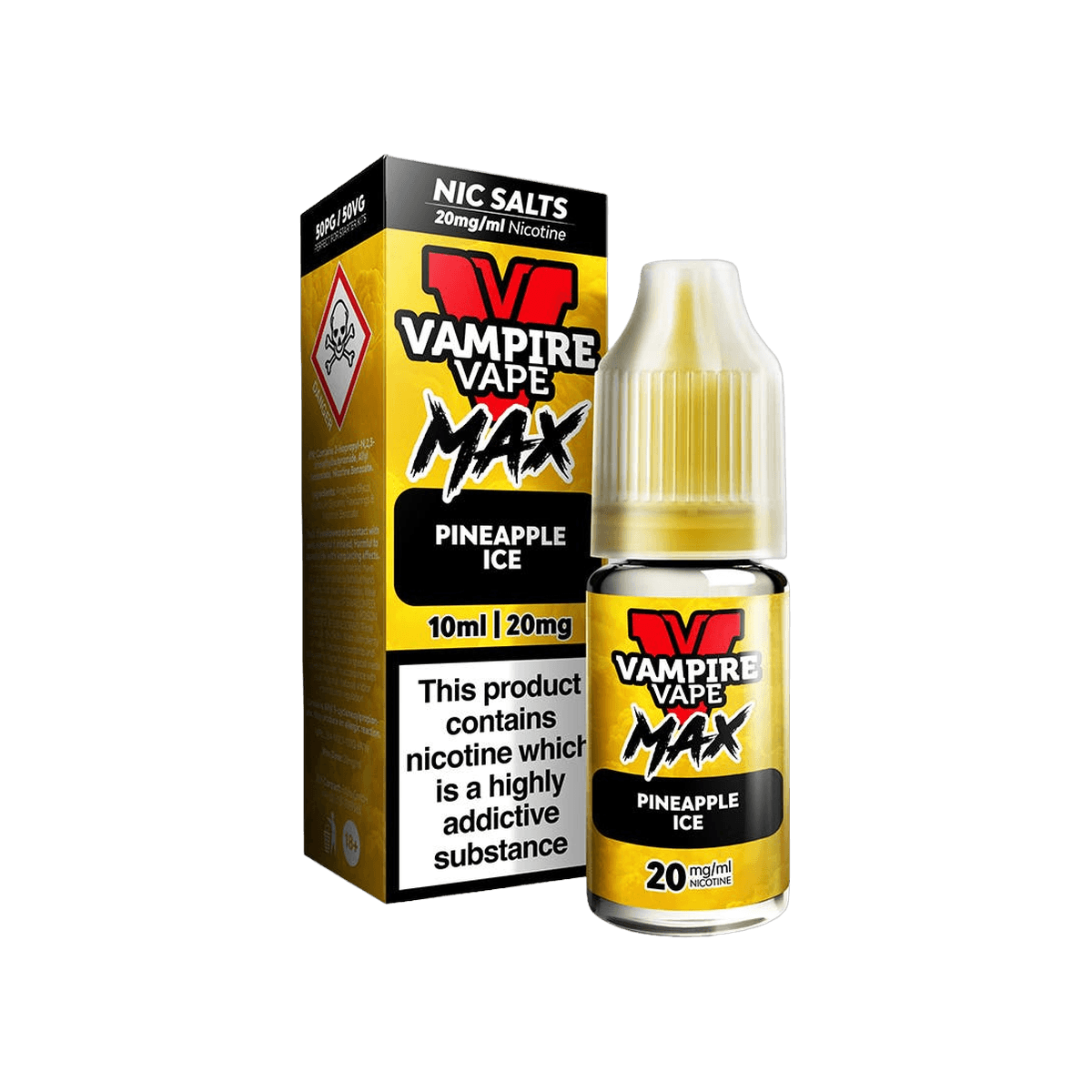 Pineapple Ice Nic Salt E-Liquid by Vampire Vape Max - 10mg E-Liquid