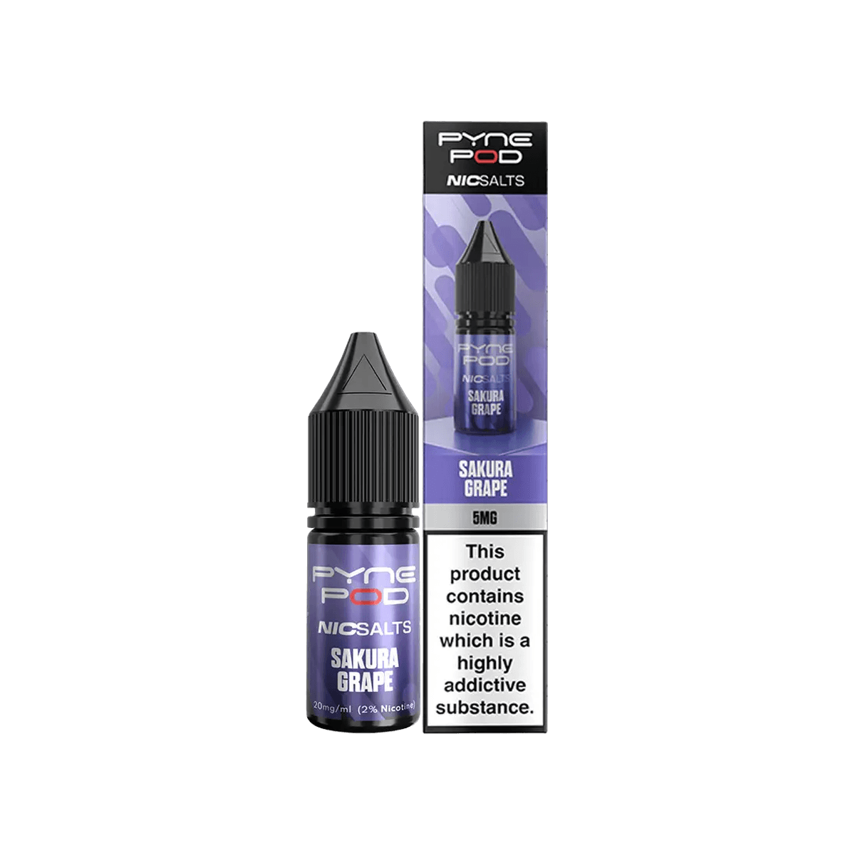 Sakura Grape Nic Salt E-Liquid by Pyne Pod - 10mg E-Liquid