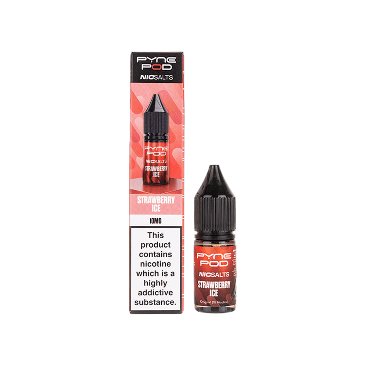 Strawberry Ice Nic Salt E-Liquid by Pyne Pod - 10mg E-Liquid