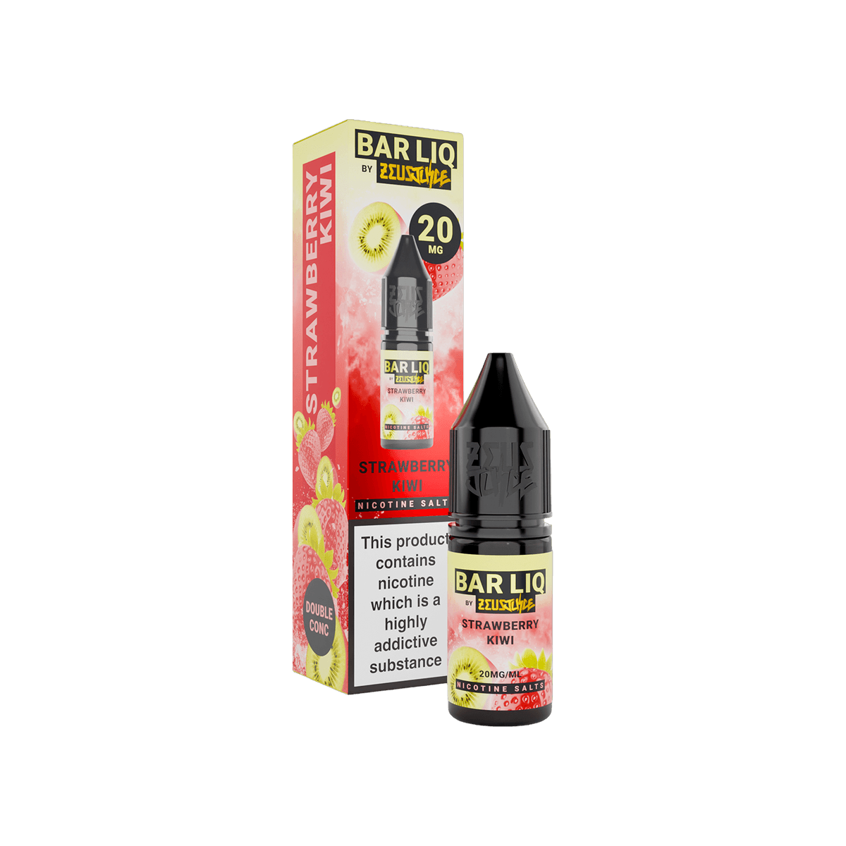 Strawberry Kiwi Nic Salt E-Liquid by Bar Liq - 10mg E-Liquid