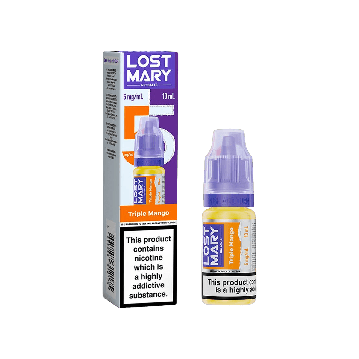 Triple Mango Nic Salt E-Liquid by Lost Mary - 10mg E-Liquid