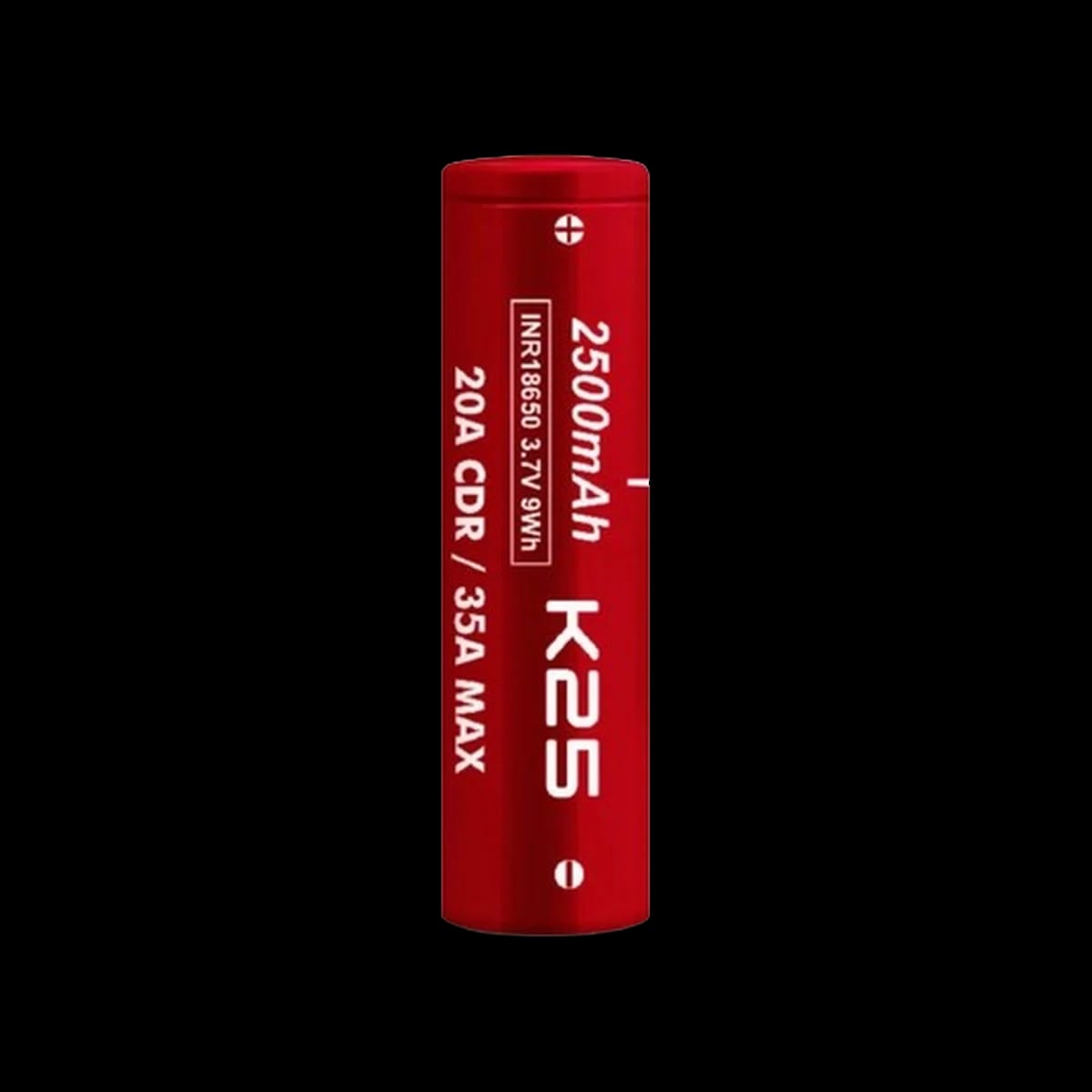 Vapcell K25 18650 Rechargeable Vape Battery (2500mAh 20A)