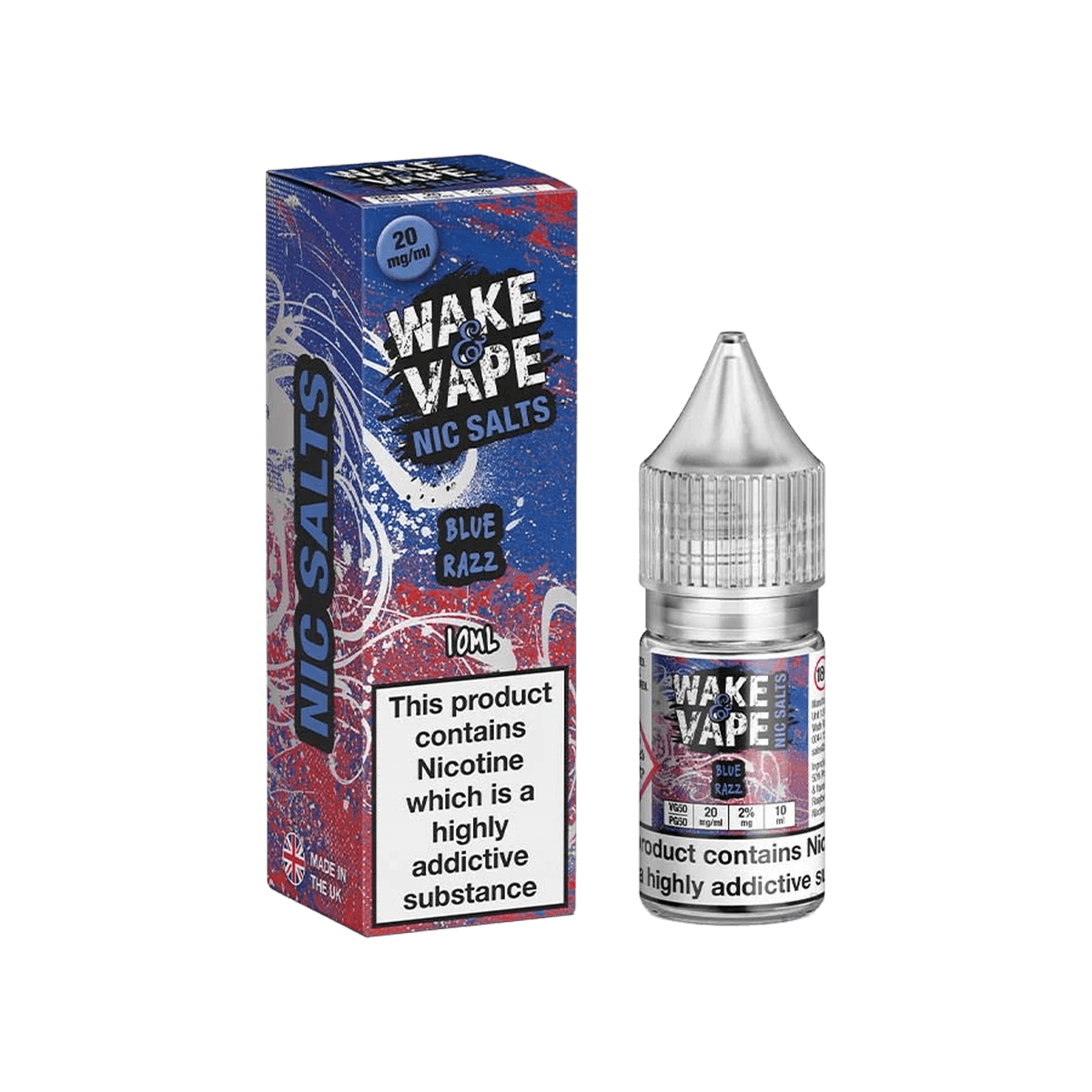 Blue Razz Ice Wake N Vape E-Liquid
