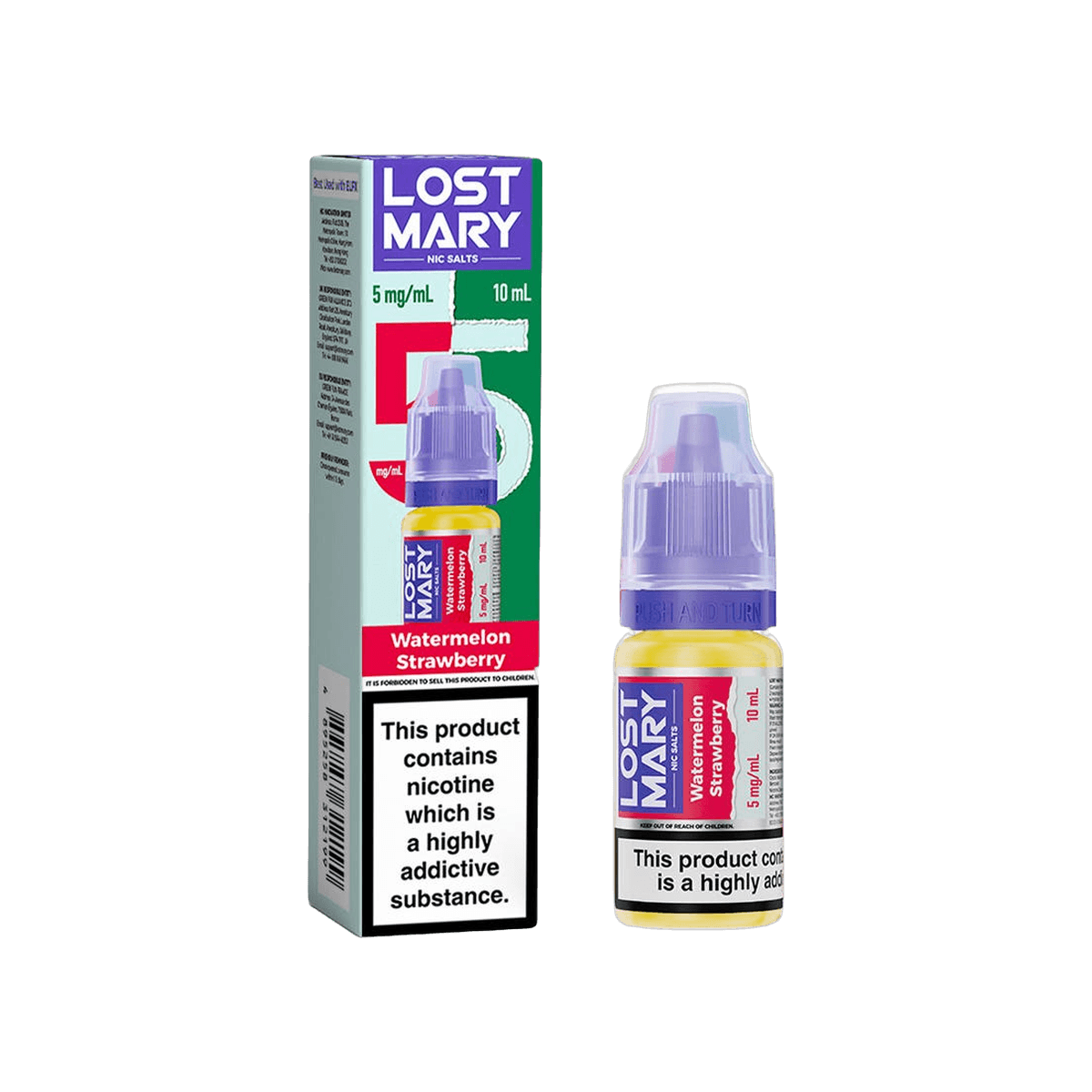 Watermelon Strawberry Nic Salt E-Liquid by Lost Mary