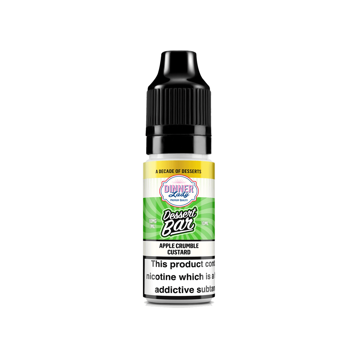 Apple Crumble Custard Nic Salt E-Liquid by Dinner Lady Dessert Bar - 10mg E-Liquid