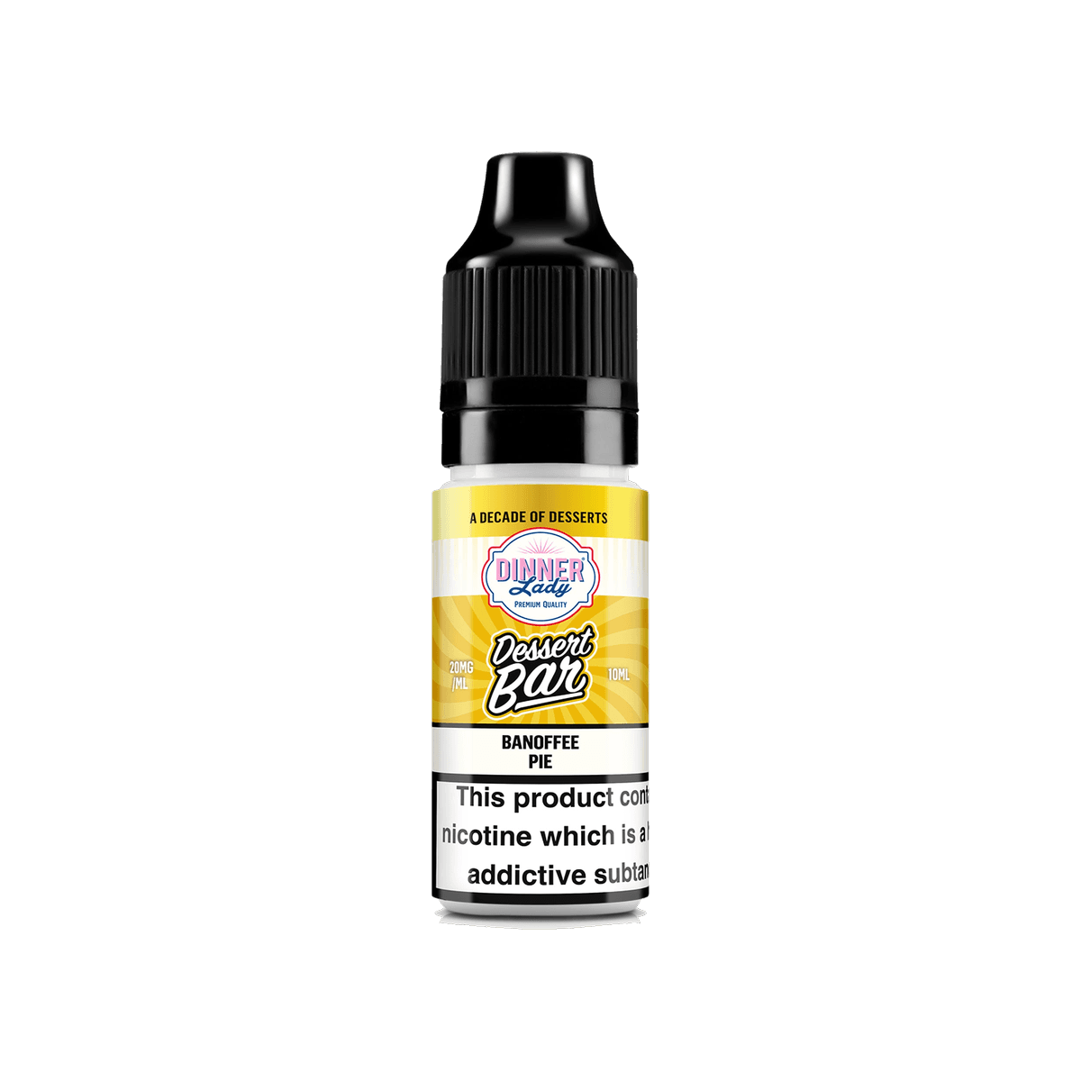 Banoffee Pie Nic Salt E-Liquid by Dinner Lady Dessert Bar - 10mg E-Liquid