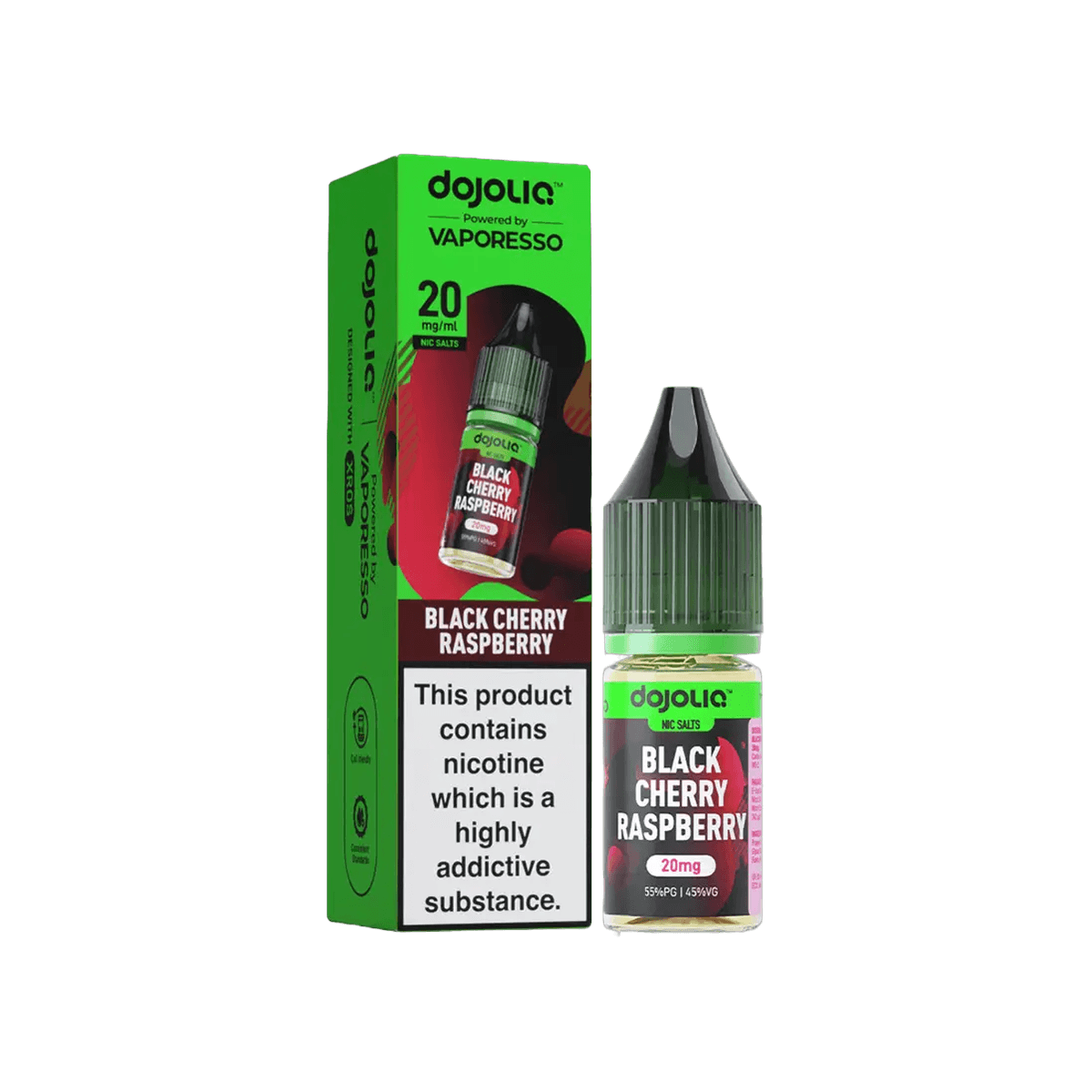 Black Cherry Raspberry Nic Salt E-Liquid by Dojoliq - 10mg E-Liquid