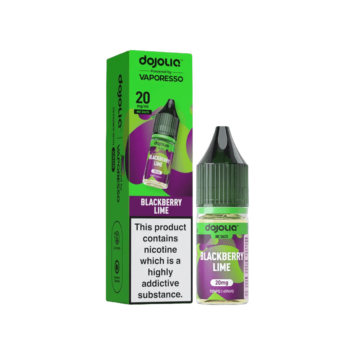 Blackberry Lime Nic Salt E-Liquid by Dojoliq - 10mg E-Liquid