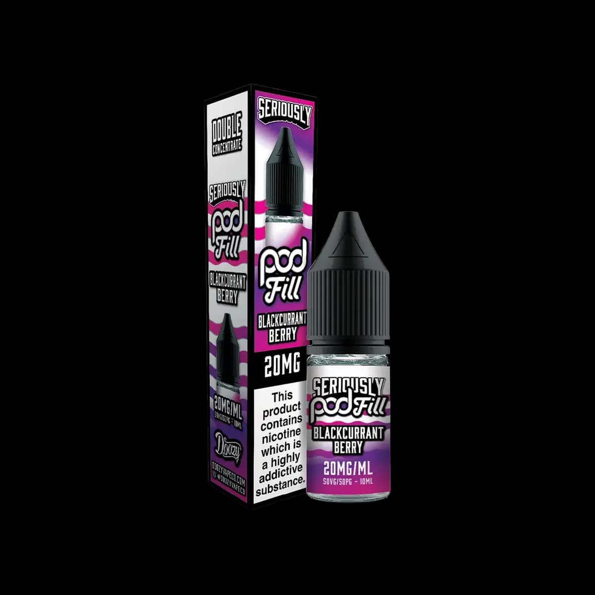 Blackcurrant Berry Nic Salt E-Liquid by Seriously Pod Fill - 10mg E-Liquid