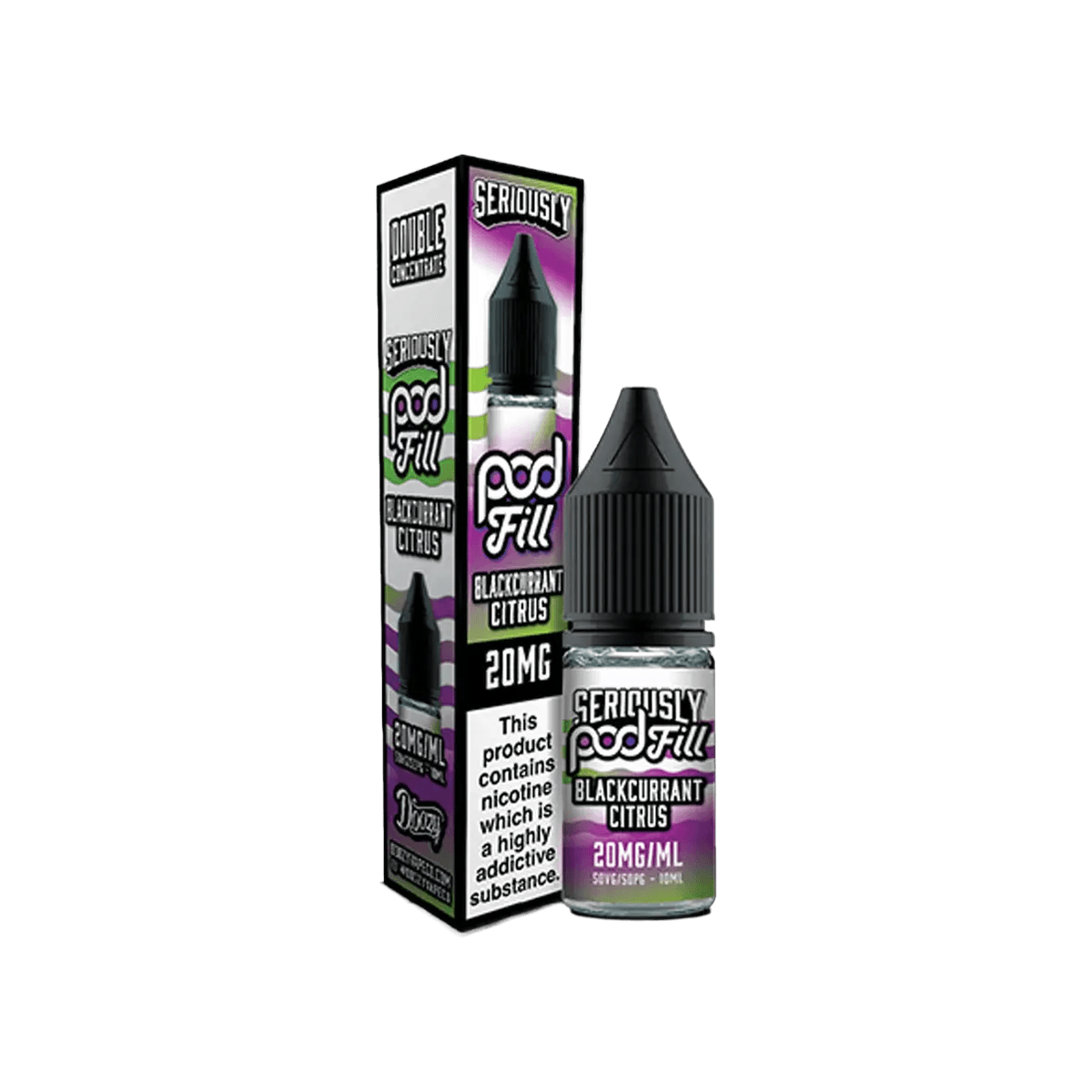 Blackcurrant Citrus Nic Salt E-Liquid by Seriously Pod Fill - 10mg E-Liquid
