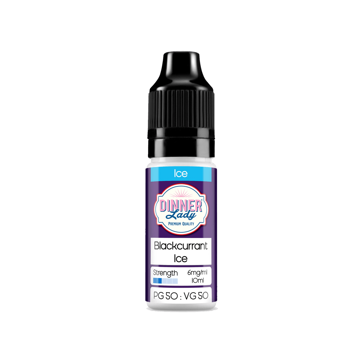 Blackcurrant Ice 50/50 E-Liquid by Dinner Lady