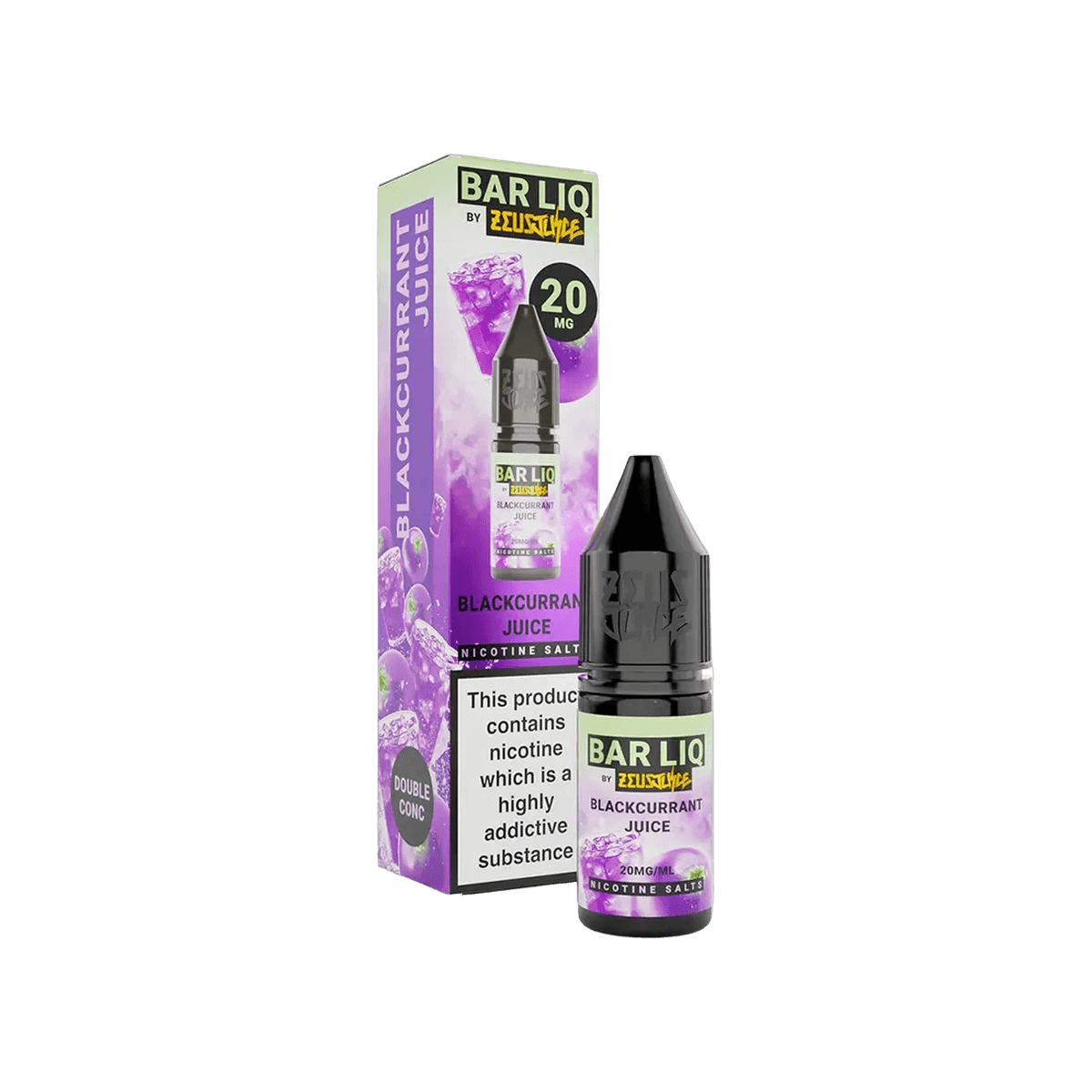 Blackcurrant Juice Nic Salt E-Liquid by Bar Liq