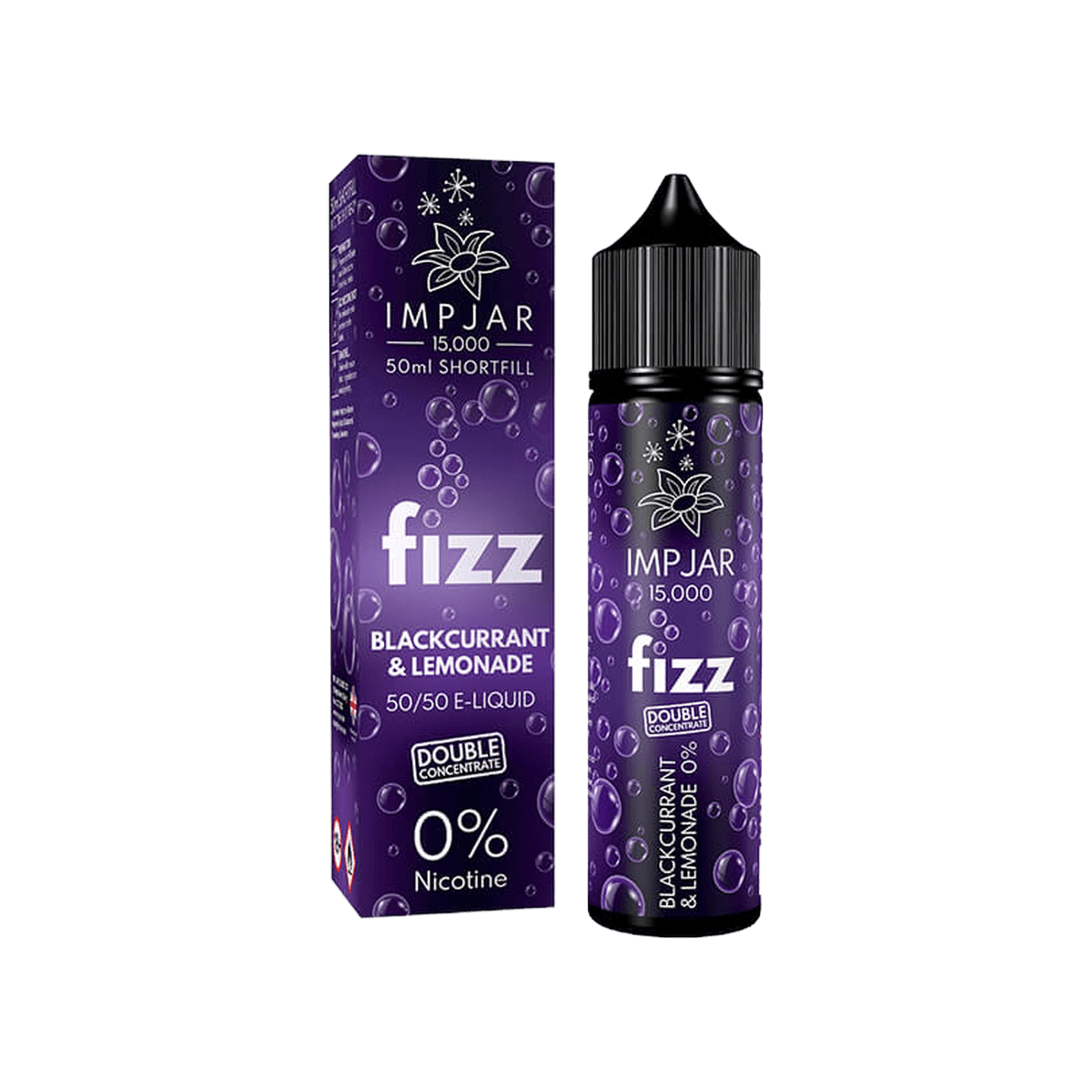 Blackcurrant & Lemonade Fizz Shortfill E-Liquid by Imp Jar 50ml