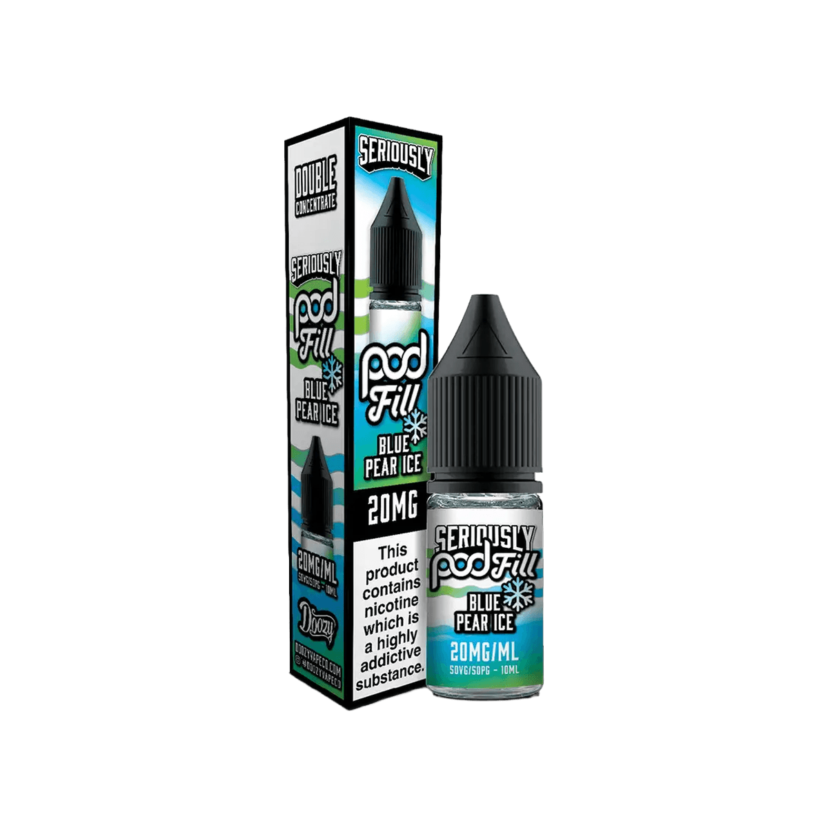 Blue Pear Ice Nic Salt E-Liquid by Seriously Pod Fill