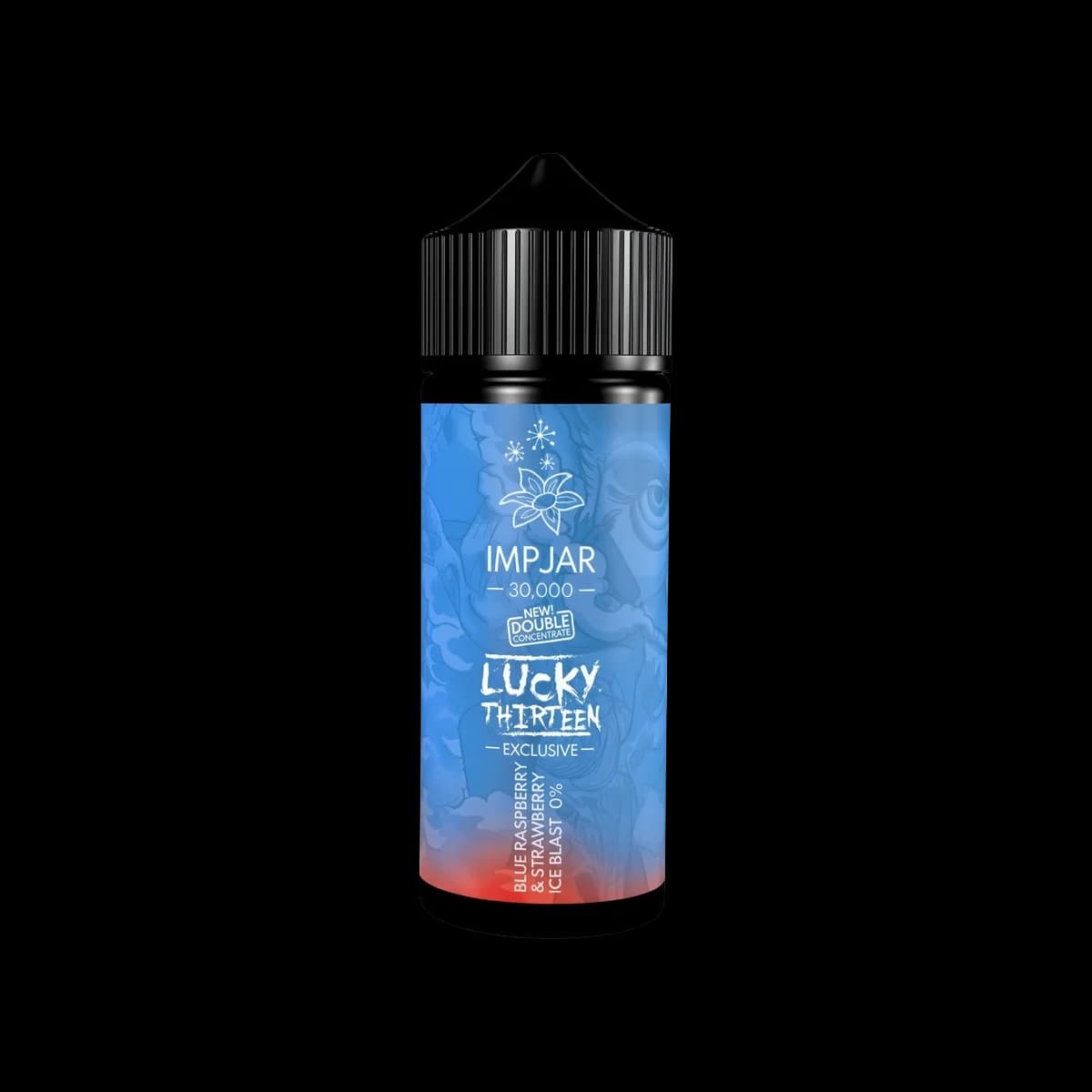 Blue Raspberry Strawberry Ice Blast Shortfill E-Liquid by Imp Jar Lucky Thirteen 100ml - 0mg E-Liquid