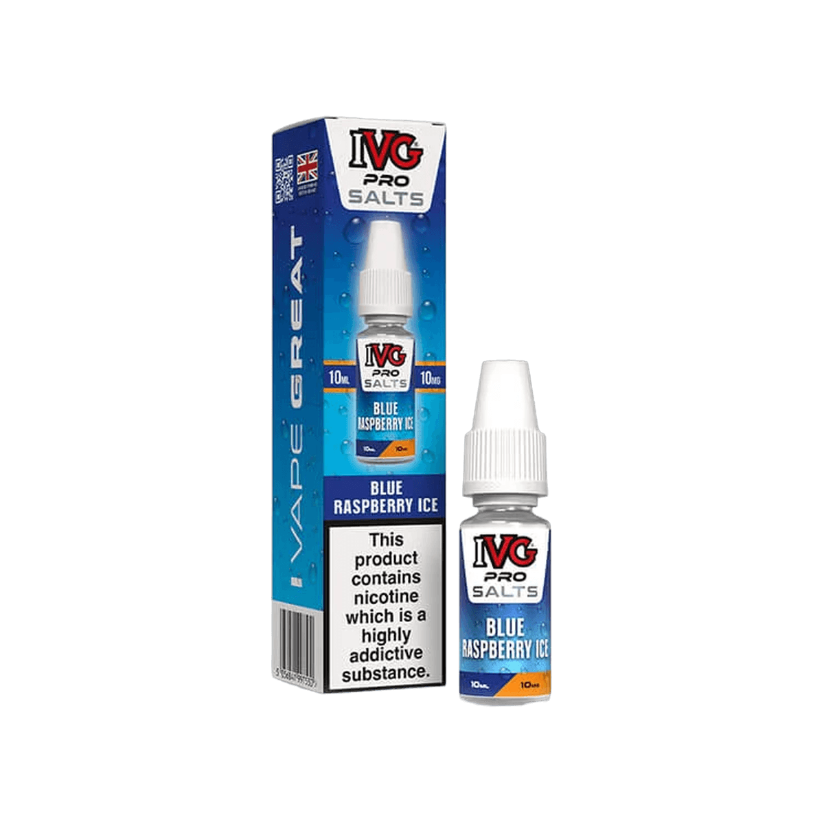 Blue Raspberry Ice E-Liquid by IVG Pro Salts