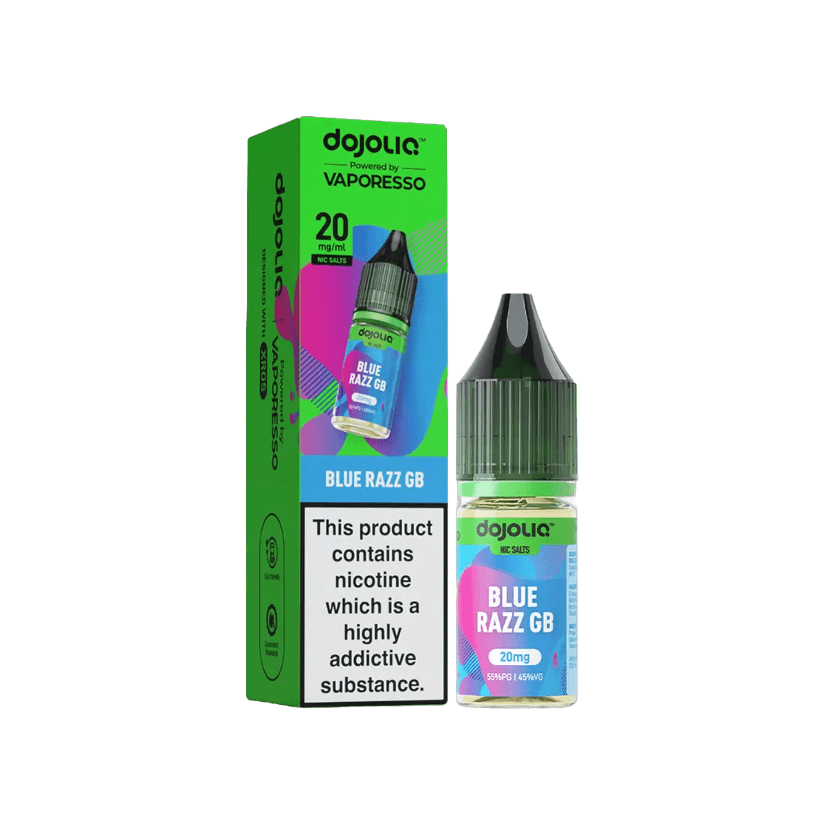 Blue Razz GB Nic Salt E-Liquid by Dojoliq - 10mg E-Liquid