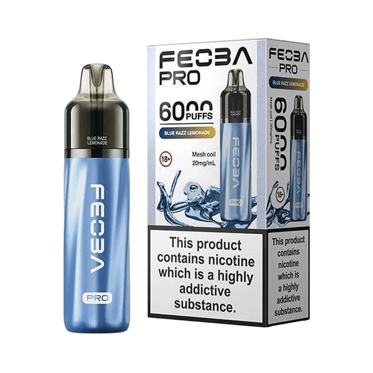 Feoba Pro 6000 Vape Kit - Blue Razz Lemonade - Beginner Vape Kits