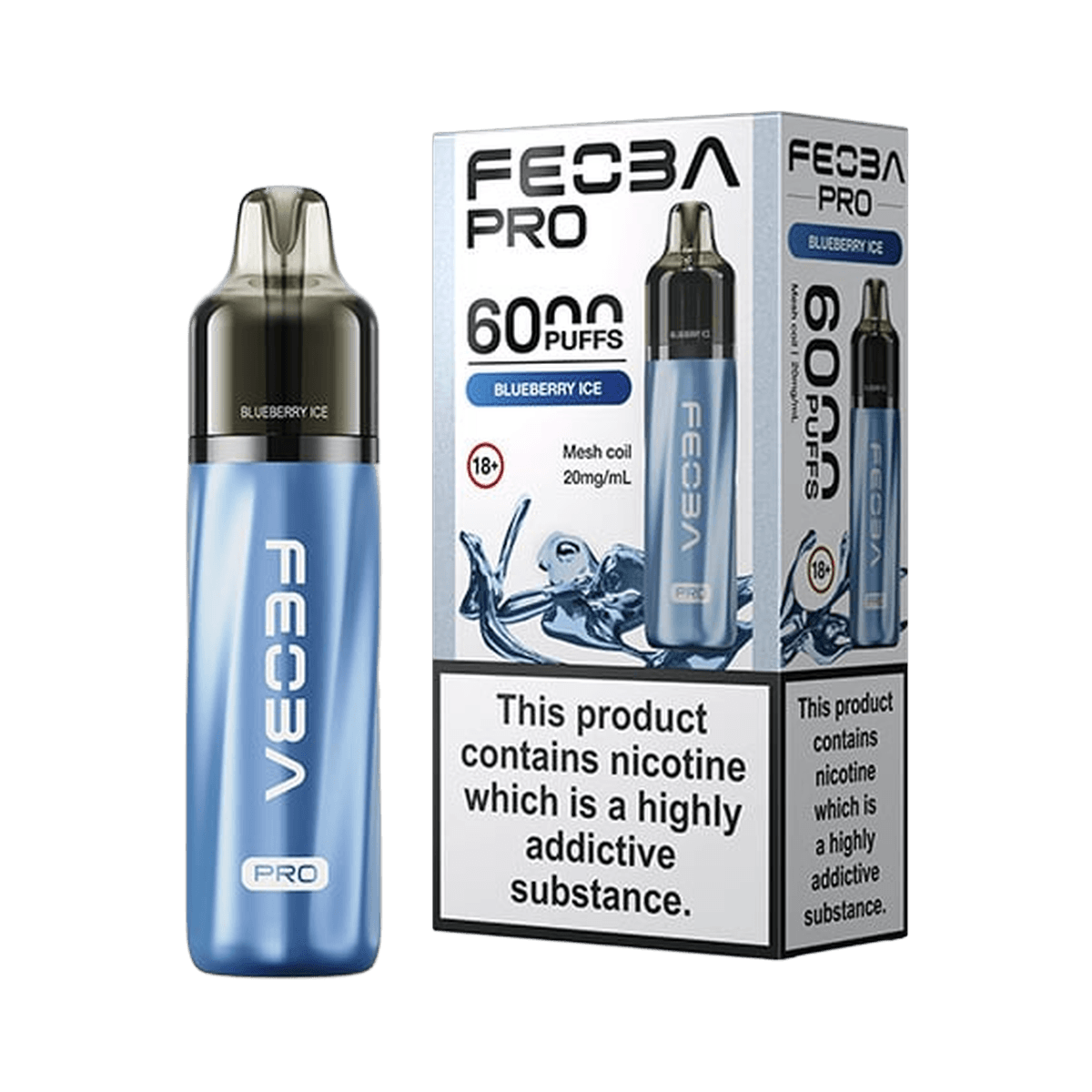 Feoba Pro 6000 Vape Kit - Blueberry Ice - Beginner Vape Kits