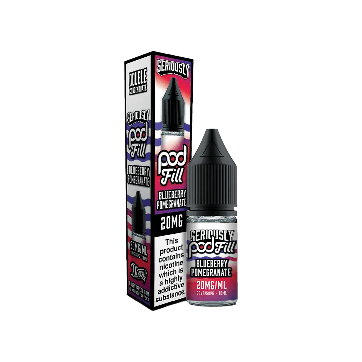 Blueberry Pomegranate Nic Salt E-Liquid by Seriously Pod Fill - 10mg E-Liquid