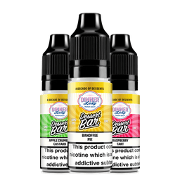Dinner Lady Dessert Bar salt e-liquid bottles