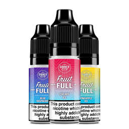 Dinner Lady Fruit Full bar salt e-liquid bottles