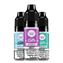 Dinner Lady nic salt e-liquid bottles