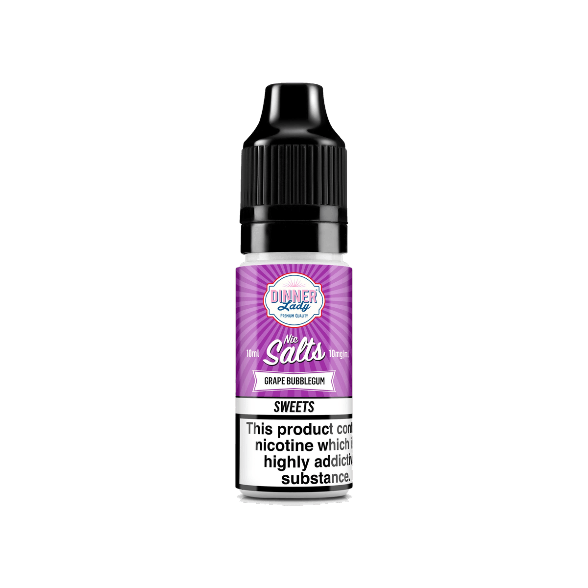 Grape Bubblegum Nic Salt E-Liquid by Dinner Lady