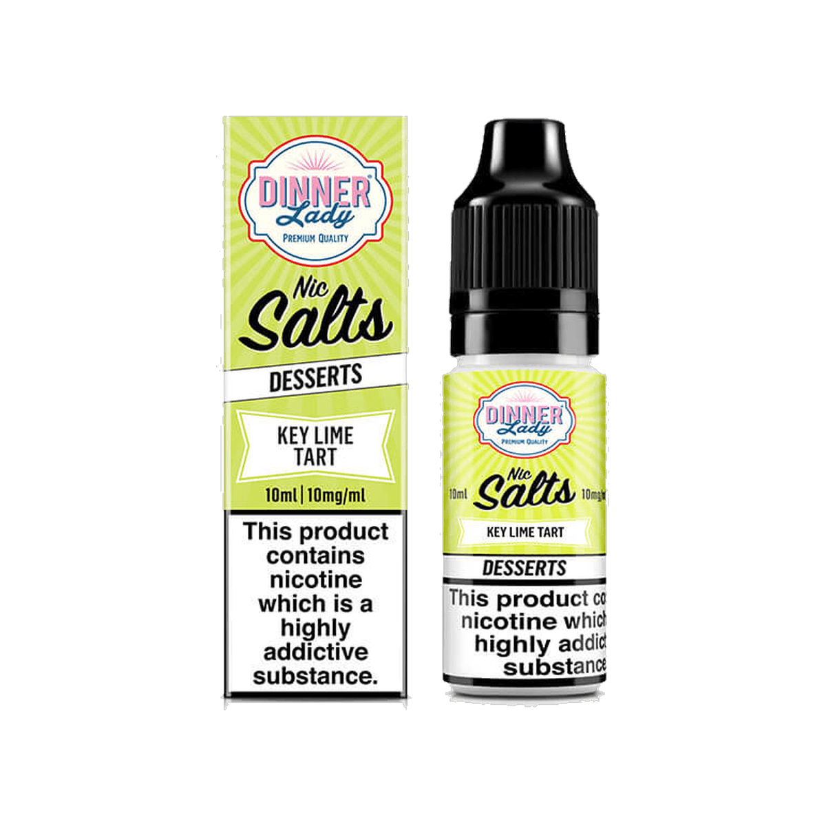 Key Lime Tart Nic Salt E-Liquid by Dinner Lady - 10mg E-Liquid