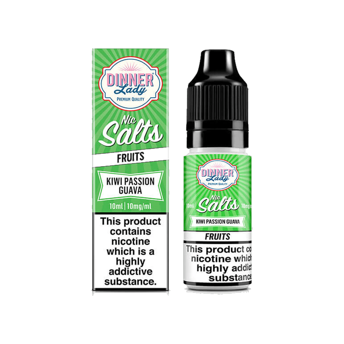 Kiwi Passion Guava Nic Salt E-Liquid by Dinner Lady - 10mg E-Liquid