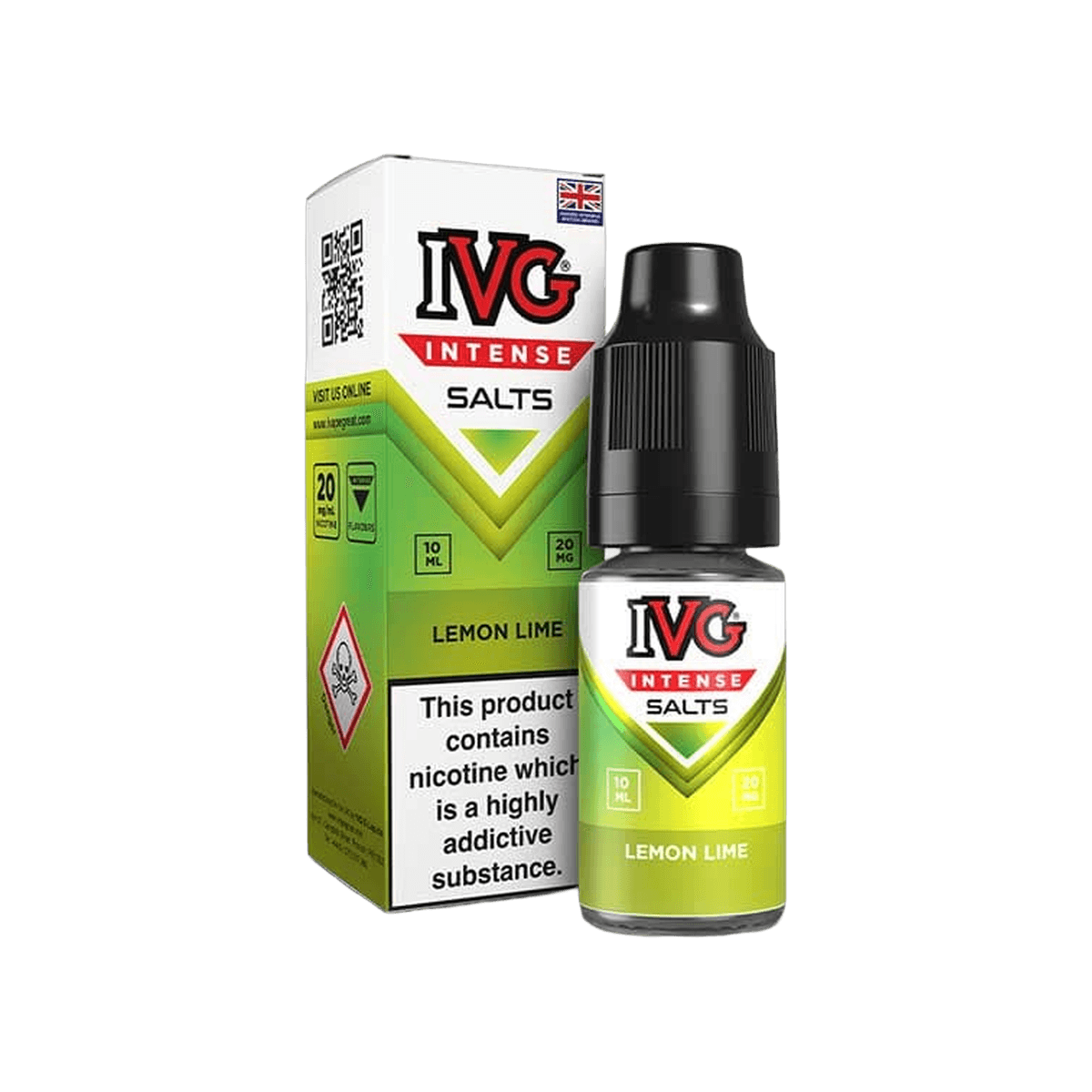 Lemon Lime E-Liquid by IVG Intense Salts 10ml bottle