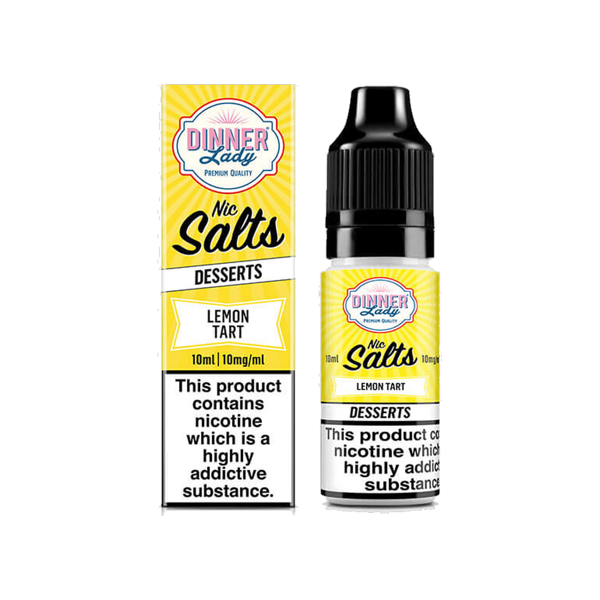 Lemon Tart Nic Salt E-Liquid by Dinner Lady - 10mg E-Liquid